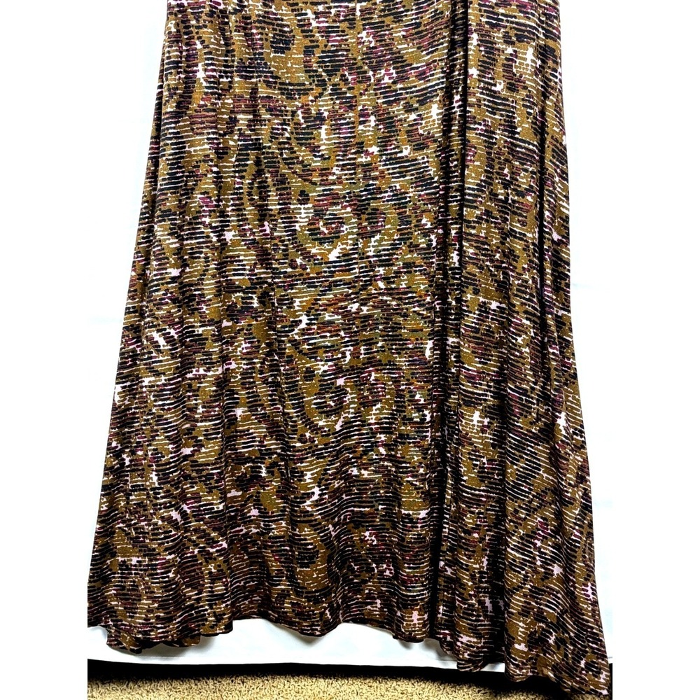 Soft Surroundings Joanna Short Sleeve Faux Wrap Jersey Maxi Dress XL Artsy Boho - Picture 7 of 16